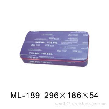 rectangle health products tin box